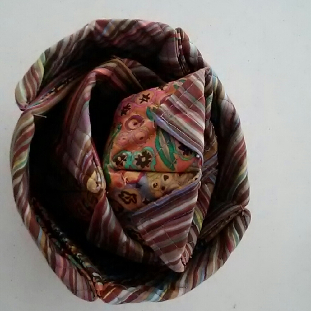 3 Quilted nesting baskets Cotton Fabric